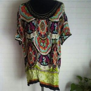 Dressbarn  Crinkle-fabric Blouse